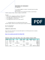 Adjectives and Their Degrees of Comparison