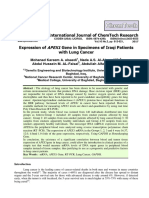 Expression of APEX1 Gene in Specimens of Iraqi Patients With Lung Cancer