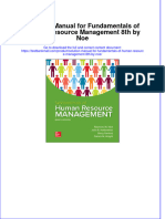 Full Download PDF of Solution Manual For Fundamentals of Human Resource Management 8th by Noe All Chapter