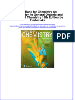 Full Download PDF of Test Bank For Chemistry An Introduction To General Organic and Biological Chemistry 13th Edition by Timberlake All Chapter