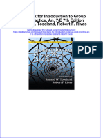 Full Download PDF of Test Bank For Introduction To Group Work Practice, An, 7/E 7th Edition Ronald W. Toseland, Robert F. Rivas All Chapter