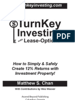 TurnKey Investing With Lease-Options (Table of Contents, Intro, Chapter 1)