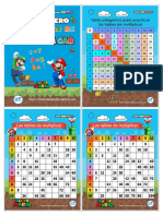 Llavero de Las Tablas de Multiplicar Tematica Mario Bros