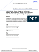 The Impact of Climate Change On Indigenous People The Implications For The Cultural Spiritual Economic and Legal Rights of Indigenous People