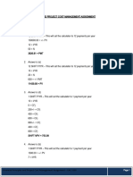 Financial Principles and Project Cost Management Assignment - Assignment 