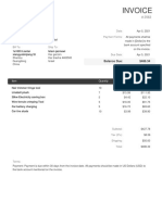 Invoice # 2563