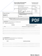 Gilbert S Merritt Financial Disclosure Report For 2010