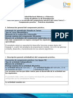 Guía de Actividades y Rúbrica de Evaluación - Tarea 5 Componente Práctico - Prácticas Simuladas