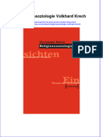 Religionssoziologie Volkhard Krech Full Chapter Download PDF