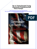 Commander in Tweet Donald Trump Und Die Deformierte Präsidentschaft Klaus Kamps Full Chapter Download PDF