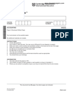 Cambridge IGCSE: ACCOUNTING 0452/22