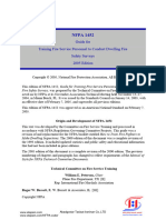 NFPA 1452-2005, Guide For Training Fire Service Personnel To Conduct Dwelling