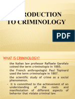 Intro. To Criminology