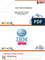 Unit-3.1 Introduction To SPSS