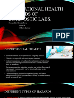 Occupational Health Hazards of Diagnostic Labs