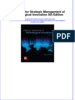 Test Bank for Strategic Management of Technological Innovation 5th Edition  download pdf full chapter