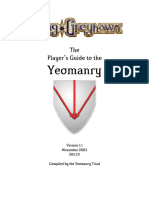 Players Guide To Yeomanry