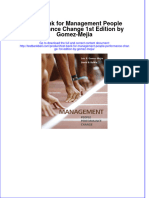 Test Bank for Management People Performance Change 1st Edition by Gomez-Mejia  download pdf full chapter