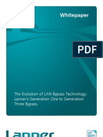 Whitepaper: The Evolution of LAN Bypass Technology: Lanner's Generation One To Generation Three Bypass