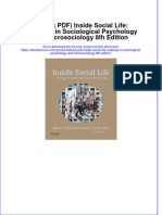 Ebook Download (Ebook PDF) Inside Social Life: Readings in Sociological Psychology and Microsociology 8th Edition All Chapter