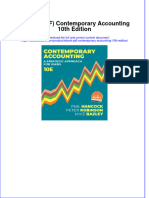 ebook download (eBook PDF) Contemporary Accounting 10th Edition all chapter