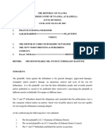 Francis Lukooya Mukoome anoer v The Editor in Chief Bukedde News paper 2 oers (Civil Suit No 351 of 2007) 2010 UGHC 62 (2 November 2010)