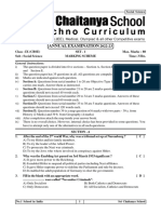 Social Science (CBSE) IX Annual Exam Q.P (Set-1) 2022-23 Key