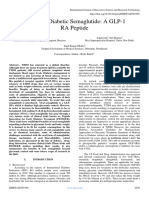 Oral Anti-Diabetic Semaglutide: A GLP-1  RA Peptide