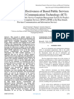 Analysis of the Effectiveness of Based Public Services Information and Communication Technology (ICT)