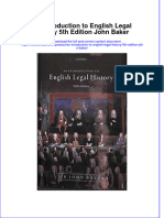 Full Download An Introduction To English Legal History 5th Edition John Baker File PDF All Chapter On 2024