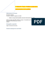 ? Semana 17 - Tema 01 Tarea - Política comercial e instrumentos de la política