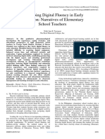 Developing Digital Fluency in Early Education: Narratives of Elementary  School Teachers