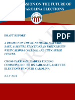 The Commission On The Future of North Carolina Elections