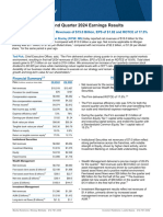 Morgan Stanley Second Quarter 2024 Earnings Results