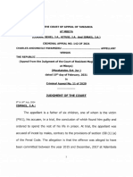 Charles Andondile Mwamsiku vs Republic (Criminal Appeal No 142 of 2021) 2024 TZCA 566 (16 July 2024)