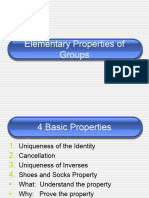 Elementary Group Properties