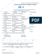 (Tailieudieuky.com) Fanpage Hội Những Học Sinh Chuyên Anh Đề Luyện Tập Thi Chuyên Tiếng Anh Số 4 PDF