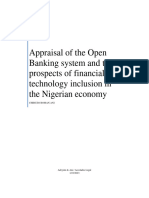 Appraisal of The Open Banking System and