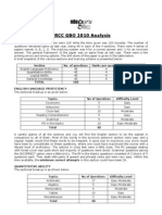 SRCC GBO 2010 Analysis MBAGuru Answer Key