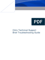 Brief Troubleshooting Guide Citrix