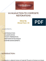 Introduction To Composite Restorations