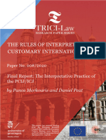 Article on international law interpretation