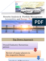 Auto & Power Industries Portfolio Analysis
