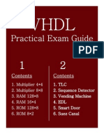 VHDL Practical Exam Guide