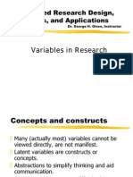 Defining Variables