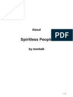 Spiritless Humans by Montalk