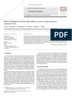 (2011) Effect of Hydrogen in Inconel Alloy 600 On Corrosion in High Temperature Oxygenated Water