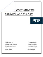 Health Assessment of Ent MSN