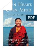 OPEN HEART OPEN MIND by Tsoknyi Rinpoche - About The Book, Advance Praise