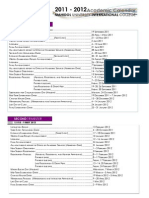 Academic Calendar